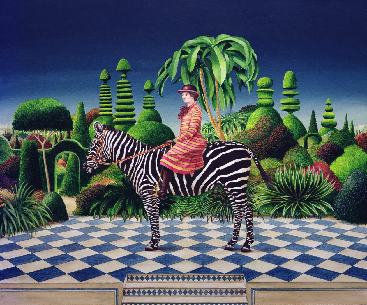 एक Zebra . पर लेडी द्वारा एंथोनी साउथकोम्बे