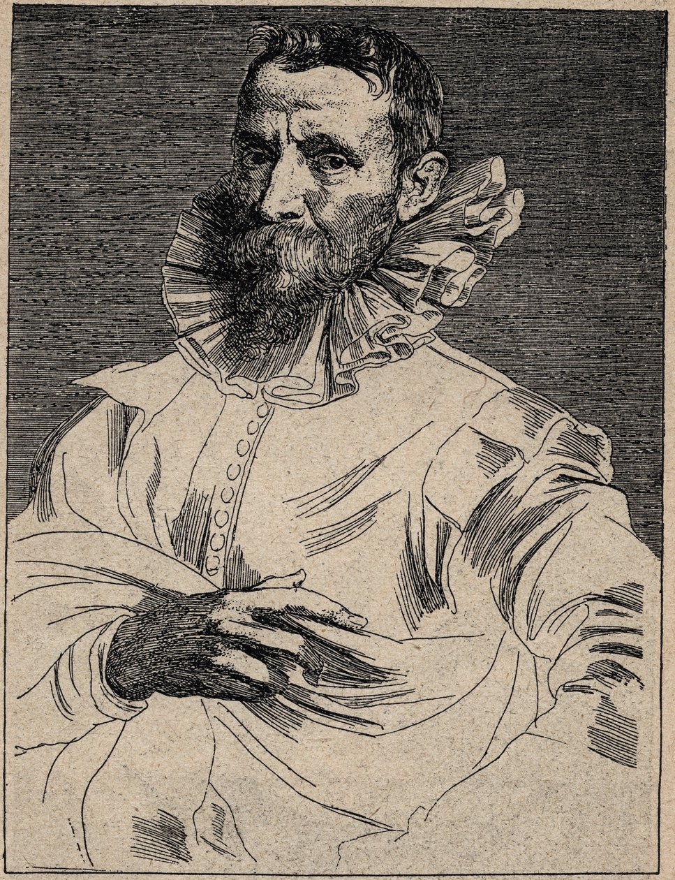 जान ब्रूघेल द एल्डर (या ऐन, जिसे ब्रूघेल डी वेलोर्स के नाम से जाना जाता है) (1568-1625) - जान ब्रूघेल द एल्डर - एंथनी वैन डाइक के बाद उत्कीर्णन द्वारा एंथोनी वैन (बाद में) डाइक