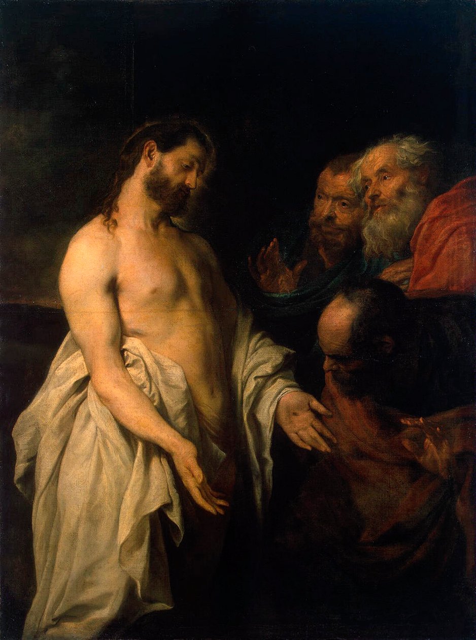 अपने चेलों को मसीह की सूरत, 1625-1626। द्वारा एंथोनी वैन डाइक