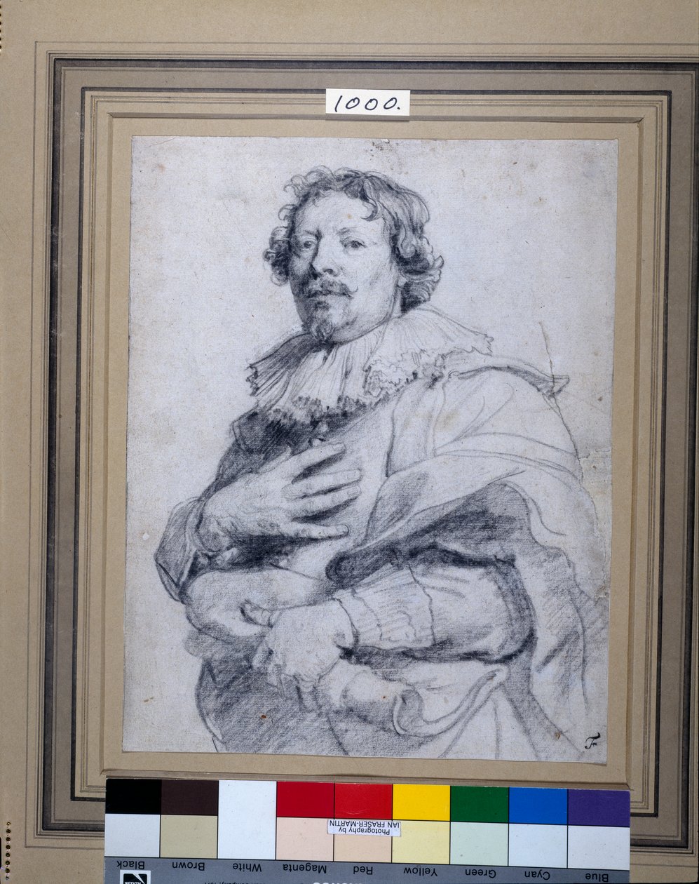 Gaspard de Crayer (सफेद कागज पर काला चाक) द्वारा एंथोनी वैन डाइक