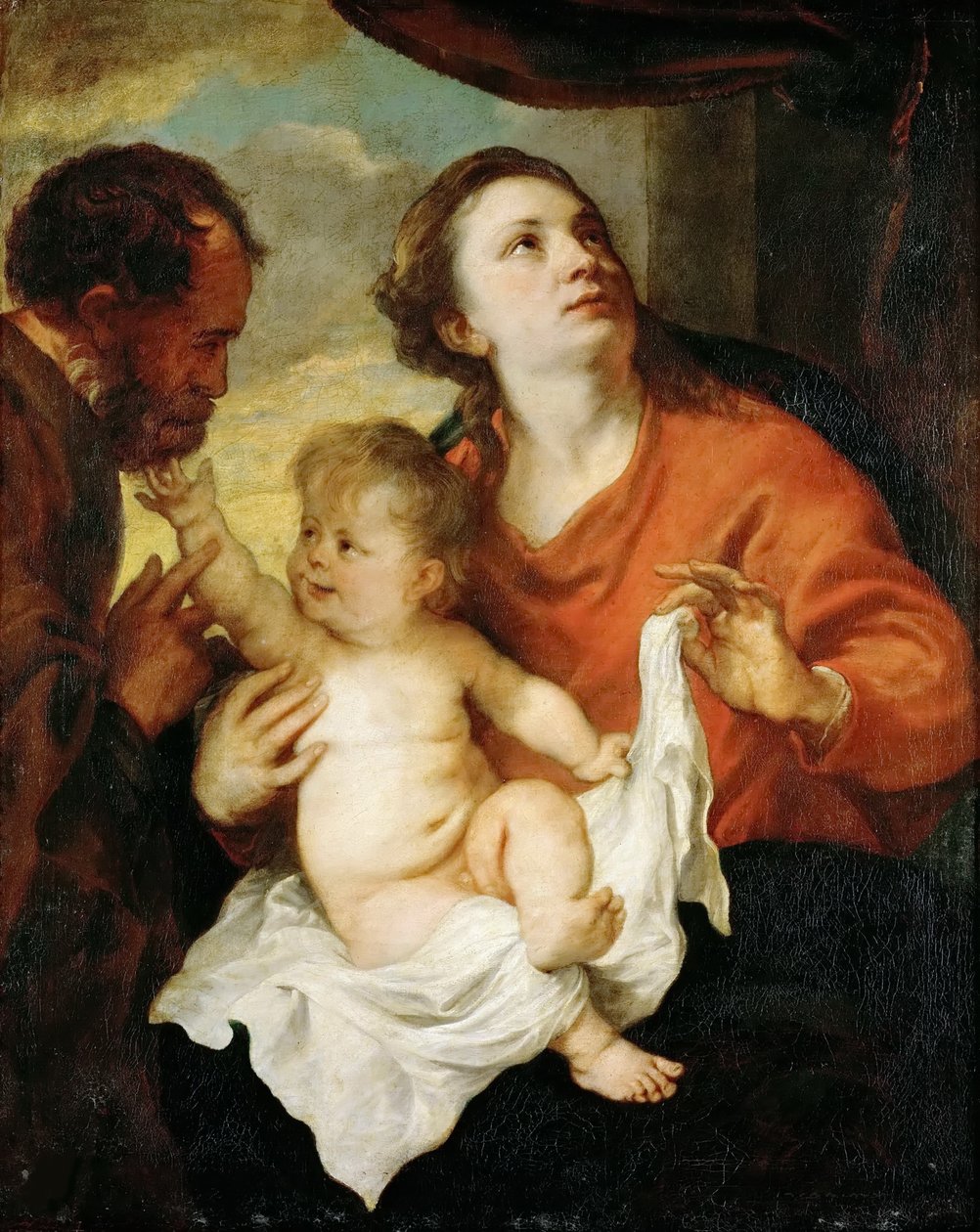 द होली फैमिली, सीए 1627। द्वारा एंथोनी वैन डाइक