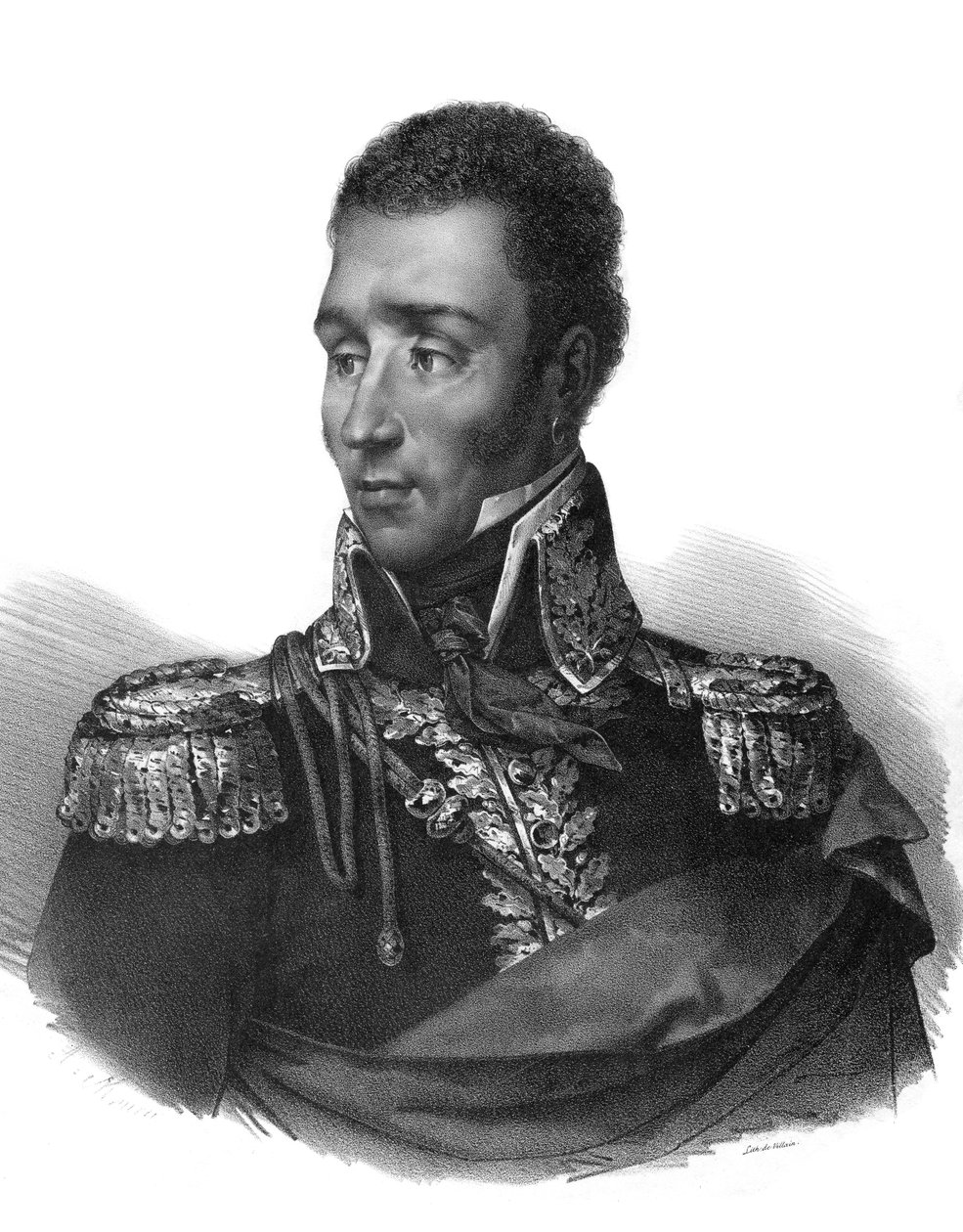 जीन पियरे बॉयर (1776-1850) हाईटियन राजनेता - मौरिन के बाद उत्कीर्णन - द्वारा एंटोनी (बाद) मौरिन
