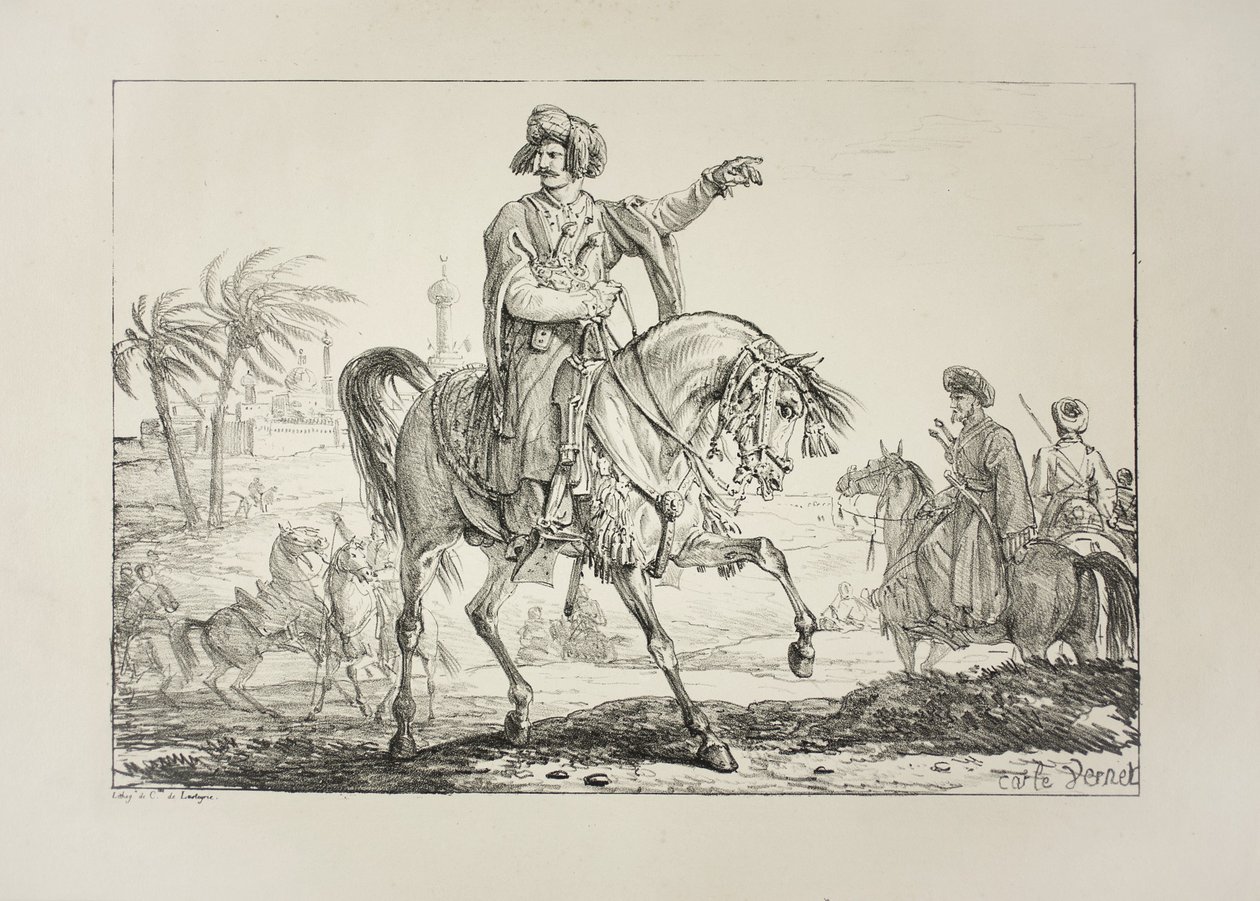 प्रमुख ममलुक, c.1817 द्वारा एंटोनी चार्ल्स होरेस वर्नेट