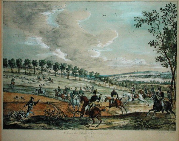 वेरियर्स में शिकार हिरण, 29 अप्रैल 1819 द्वारा एंटोनी चार्ल्स होरेस वर्नेट