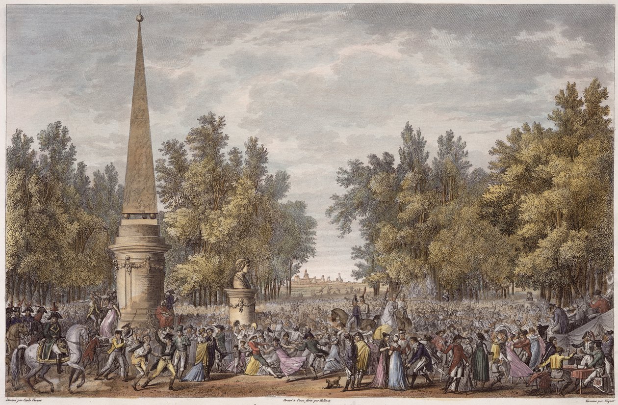 मंटुआ में विर्गिल की दावत, 24 वेंडीमायर, वर्ष 6 (अक्टूबर 1797) जॉर्जेस मालबेस्ते (1754-1843) (एक्वाटिंट) द्वारा उत्कीर्ण द्वारा एंटोनी चार्ल्स होरेस वर्नेट