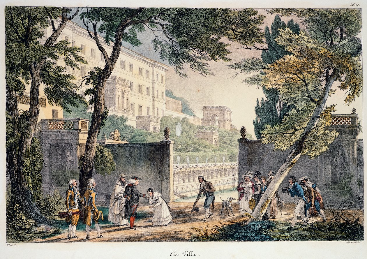 टिवोली में विला डी'एस्ट, एंटोनी-जीन-बैप्टिस्ट थॉमस (1791-1833), इटली द्वारा द्वारा एंटोनी जीन बैप्टिस्ट थॉमस