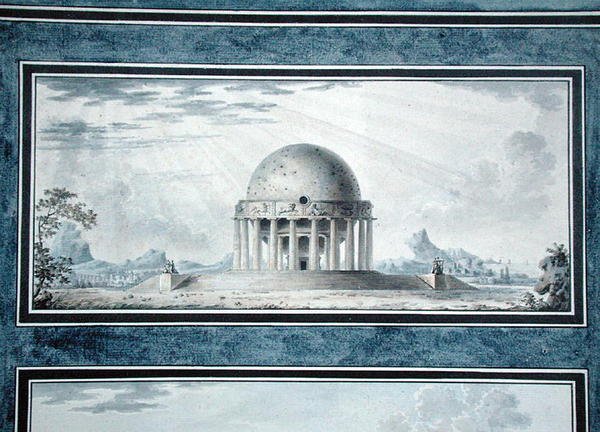 एक ब्रह्मांड के लिए एक घर के लिए डिज़ाइन, 1783 द्वारा एंटोनी लॉरेंट थॉमस वाउडर