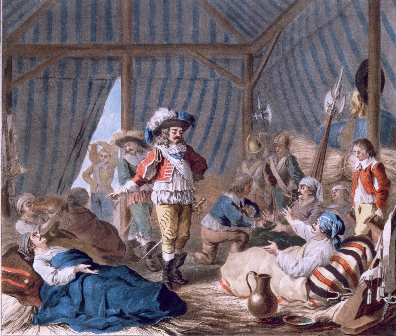 हरकोर्ट की गिनती (1601-66) ट्यूरिन की घेराबंदी (1640), 1787 के दौरान उनकी मानवता को दिखाती है (169707 भी देखें) द्वारा एंटोनी लुई फ्रेंकोइस सीरजेंट मार्कोयू