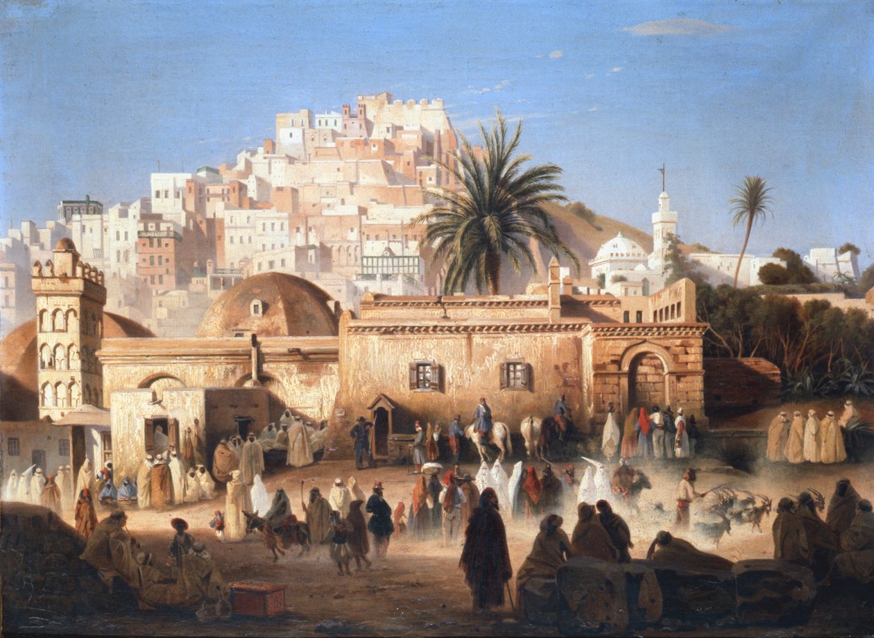 एल मेकोला, अल्जीयर्स की मस्जिद, c1821-1849 द्वारा एंटोनी विक्टर जॉइनविल