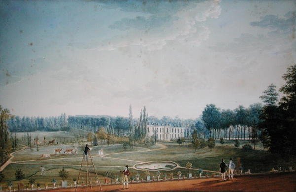 रिस-ओरंगिस का स्टेशन और पार्क, c.1811 (कागज पर wc) द्वारा एंटन इग्नाज़ माईलिंग