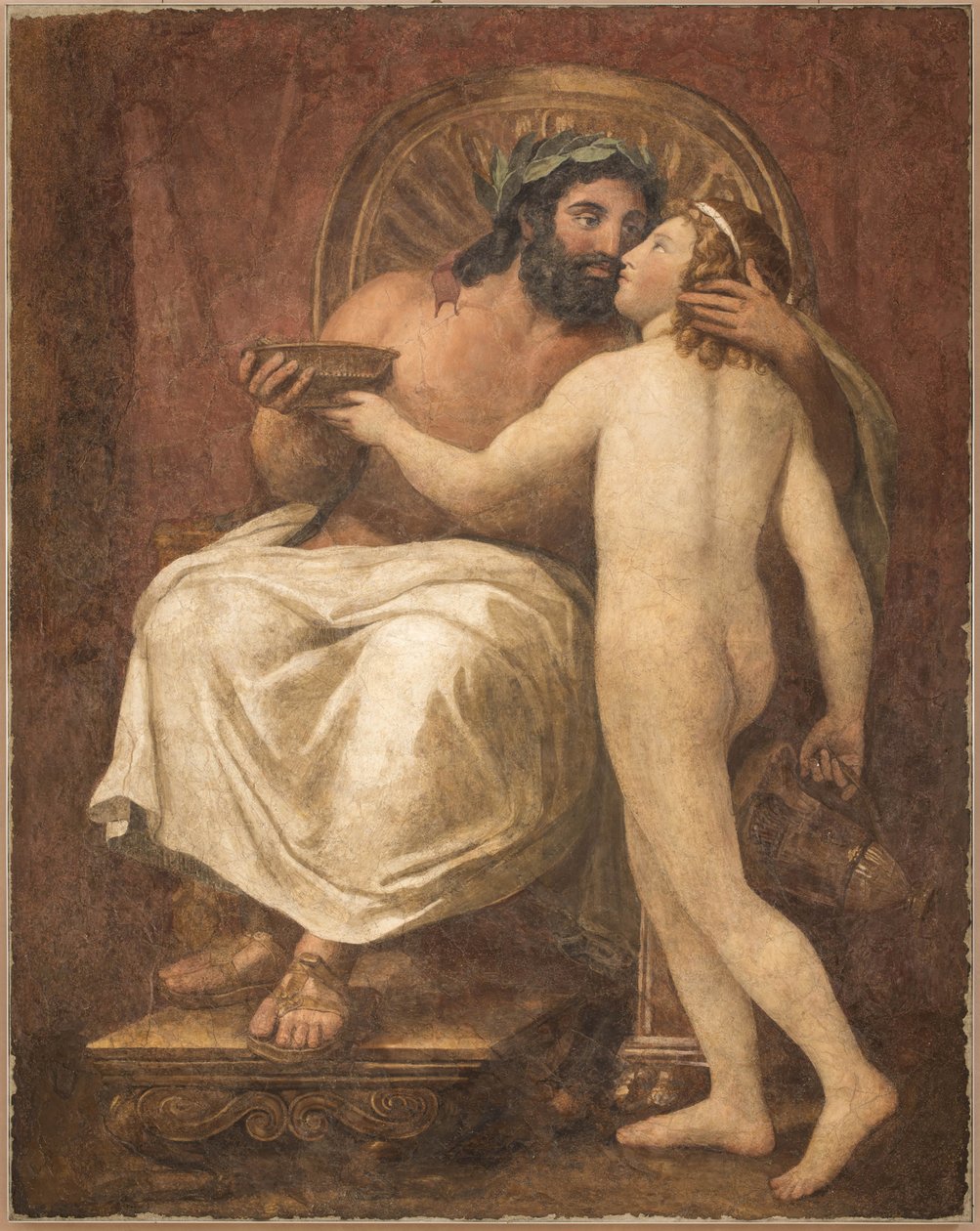 बृहस्पति Kissing गेनीमेड, 1759-1760। द्वारा एंटोन राफेल मेंगस