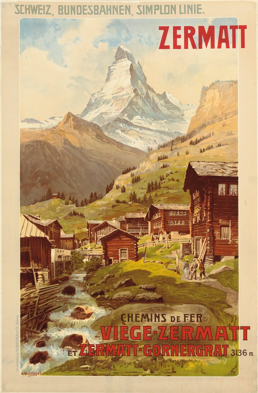जर्मेट, c.1900 (रंग लिथो) द्वारा एंटोन रेकज़ीगेल