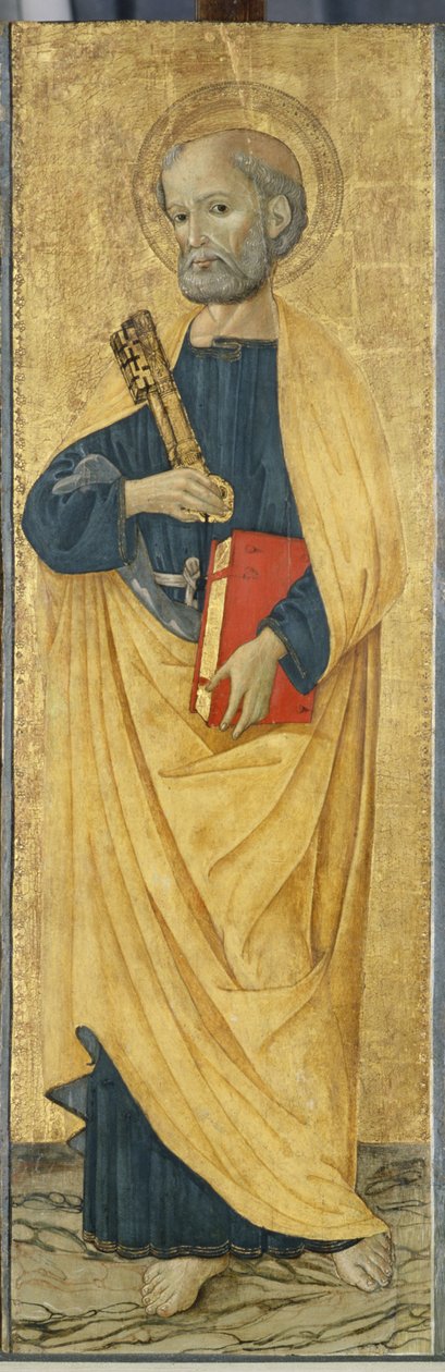 प्रेरित पतरस, c.1500 (चिनार की लकड़ी पर तड़का) द्वारा एंटोनियाज़ो रोमानो