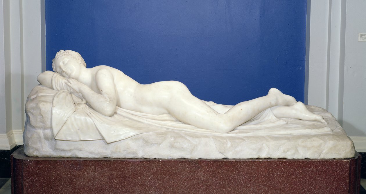 स्लीपिंग निम्फ, c.1820-24 (मार्बल) द्वारा एंटोनियो कैनोवा
