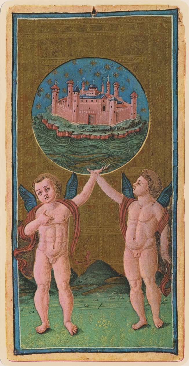 विश्व, &39;विस्कोन्टी&39; डेक से टैरो कार्ड का आकर्षण, 1441-47 द्वारा एंटोनियो सिकोग्नारा