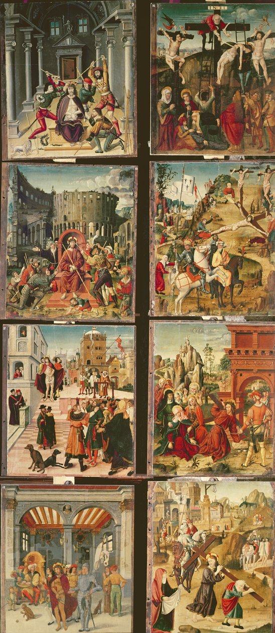 रिटेंबल ऑफ़ द पैशन का सही पैनल, 1517-20 (पैनल पर टेम्परा) द्वारा एंटोनियो रोन्जन