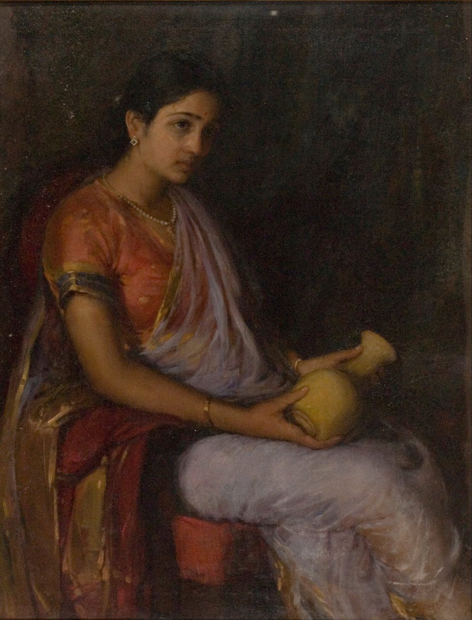 फूलदान वाली लड़की द्वारा एंटोनियो जेवियर ट्रिनेड