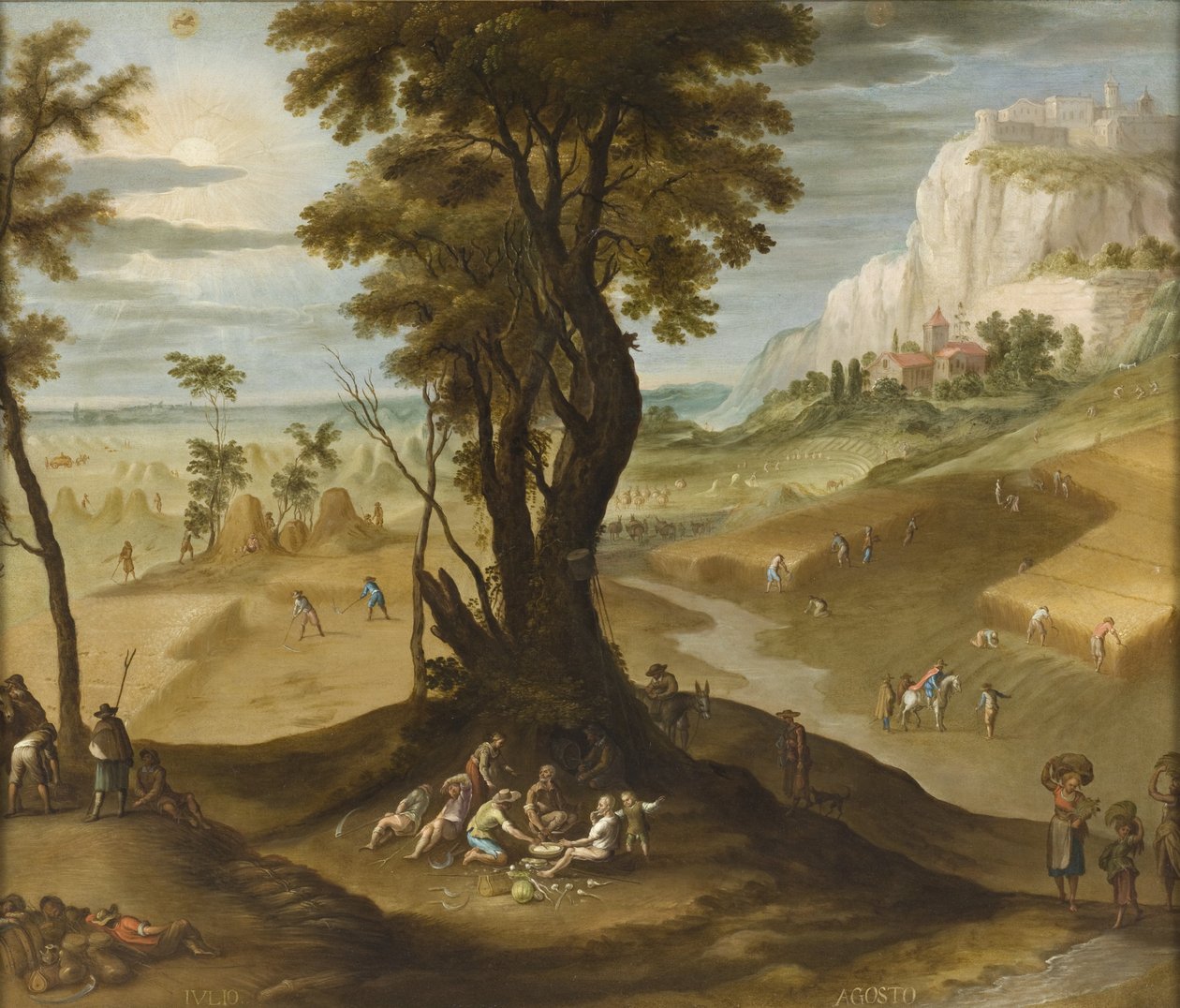 जुलाई और अगस्त से लॉस डोसे मेस डेल आनो (वर्ष के बारह महीने), 1650-99 द्वारा एंटोनियो डी एस्पिनोसा