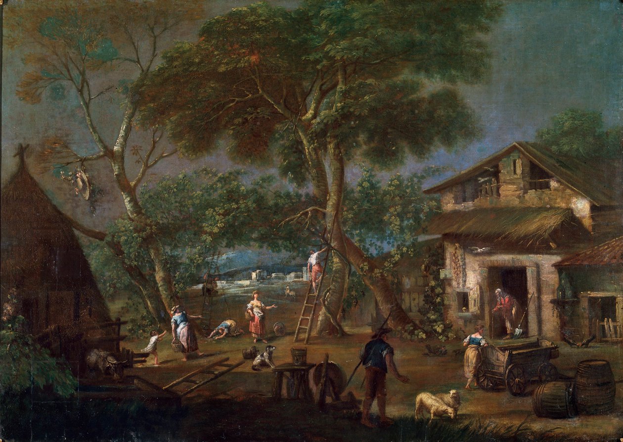 इतालवी लैंडस्केप, c1750-1795 द्वारा एंटोनियो डिझियानी