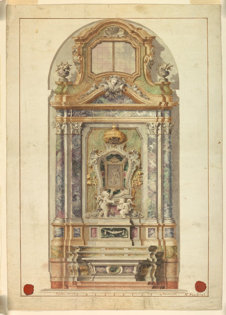 वेदी द्वारा एंटोनियो फोस्चिनी, 1741 - 1813