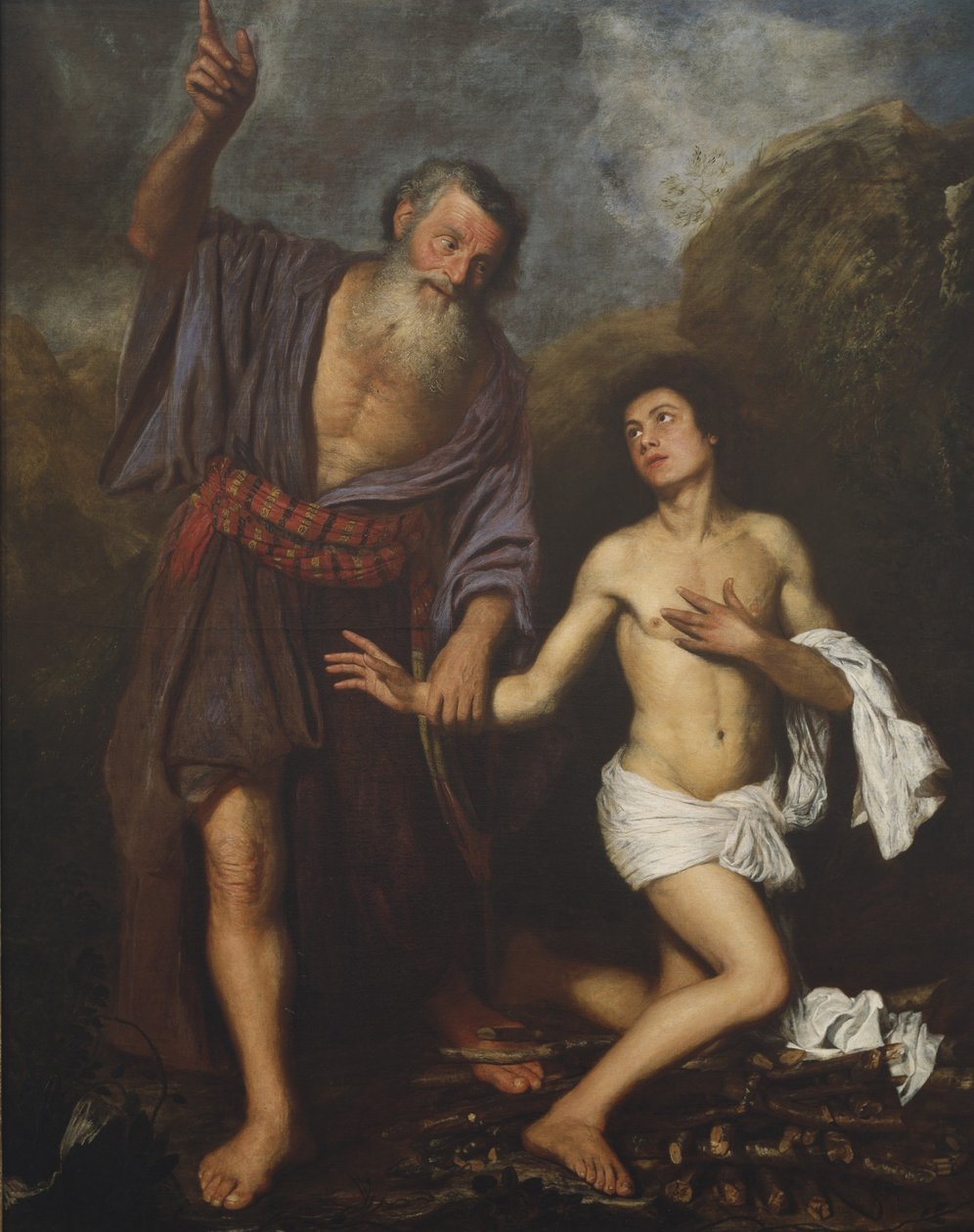 इसहाक का बलिदान, c.1659 (कैनवास पर तेल) द्वारा एंटोनियो पेरेडा वाई सालगाडो