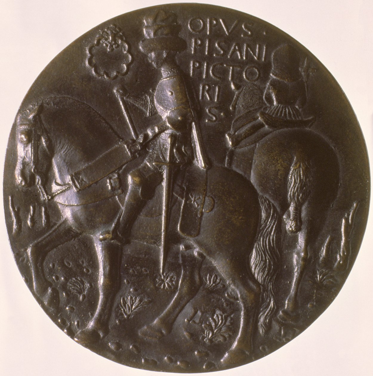 पोर्ट्रेट मेडल, एक घोड़े पर Gianfrancesco Gonzaga 13945-1444, रिवर्स चित्रण, 1446-8 कांस्य के लिए कांस्य देखें द्वारा एंटोनियो पिसानेलो