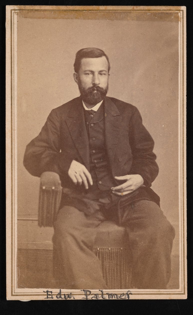 एडवर्ड पामर का पोर्ट्रेट 1829-1911, 1868-1869। द्वारा एंटोनियो ज़ेनो शिंडलर