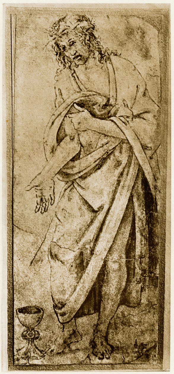 मसीह और चालिस, 1913। द्वारा एंटोनियो पोलायोलो
