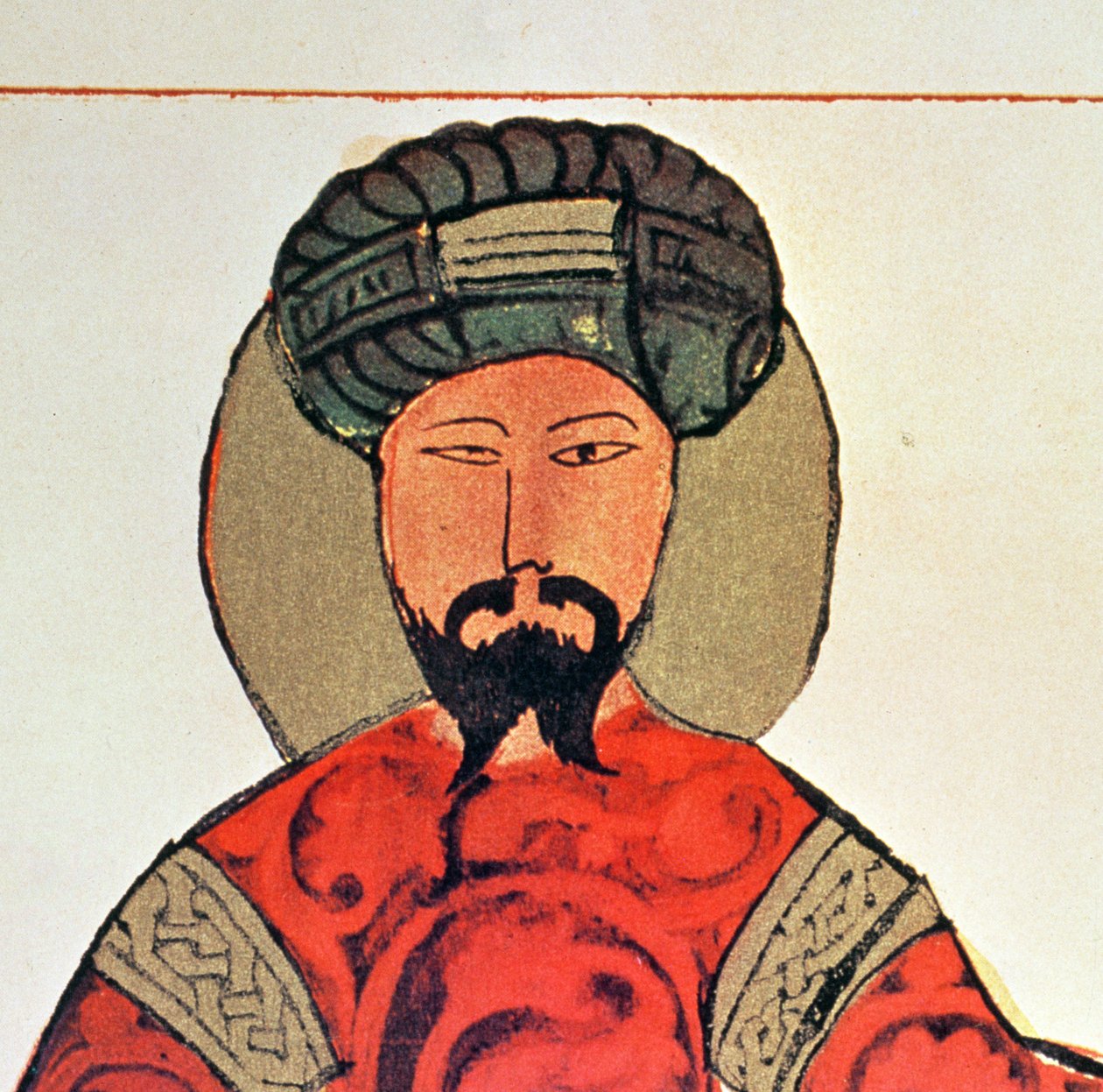 सलादीन का पोर्ट्रेट (1138-93) (4623 का विवरण) द्वारा अरबी स्कूल