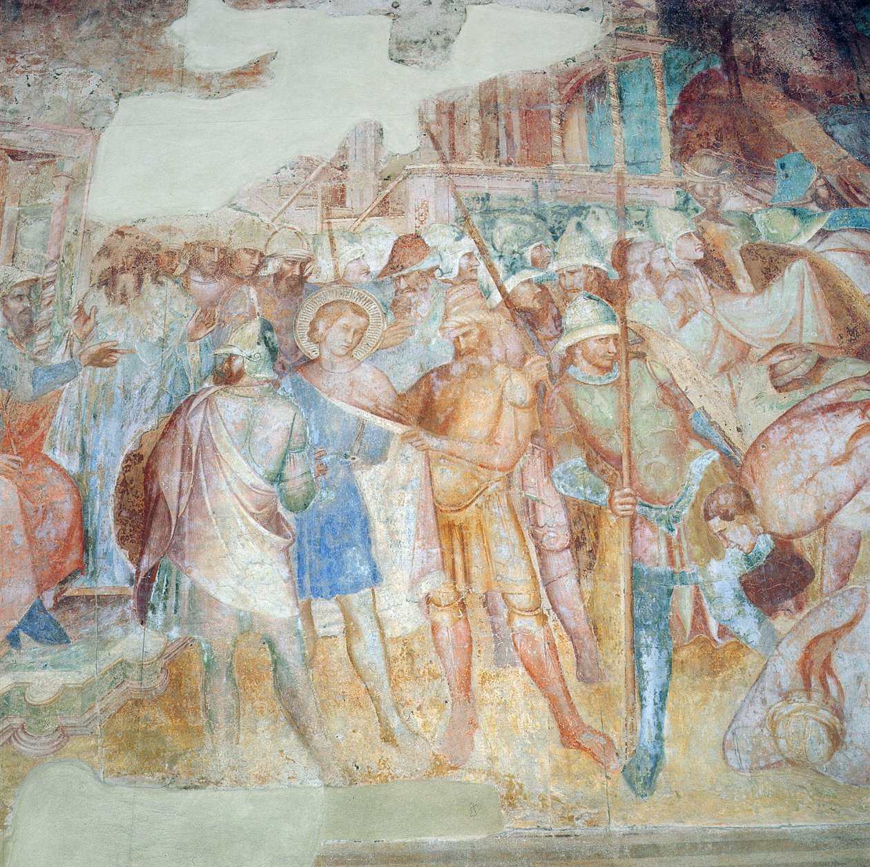 सेंट एफिसियस निंदा की, c.1390 (फ्रेस्को) द्वारा एरीटिनो लुका स्पिनेलो या स्पिनेली