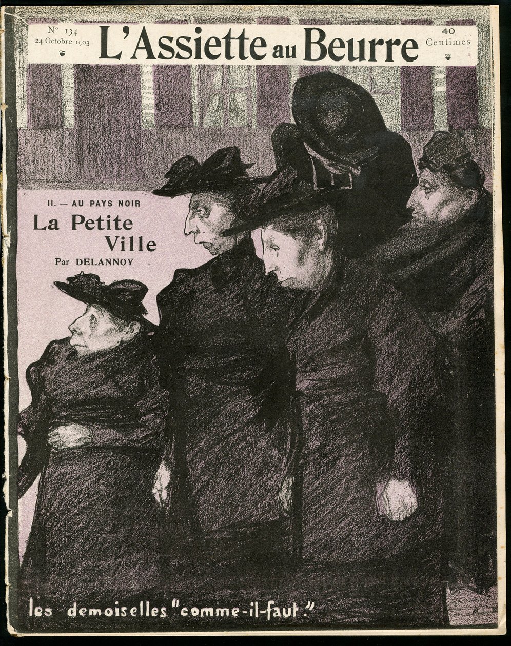 "" L'Plate au Beurre"", संख्या 134, B & W . में व्यंग्य का कवर द्वारा एरिस्टाइड डेलानॉय