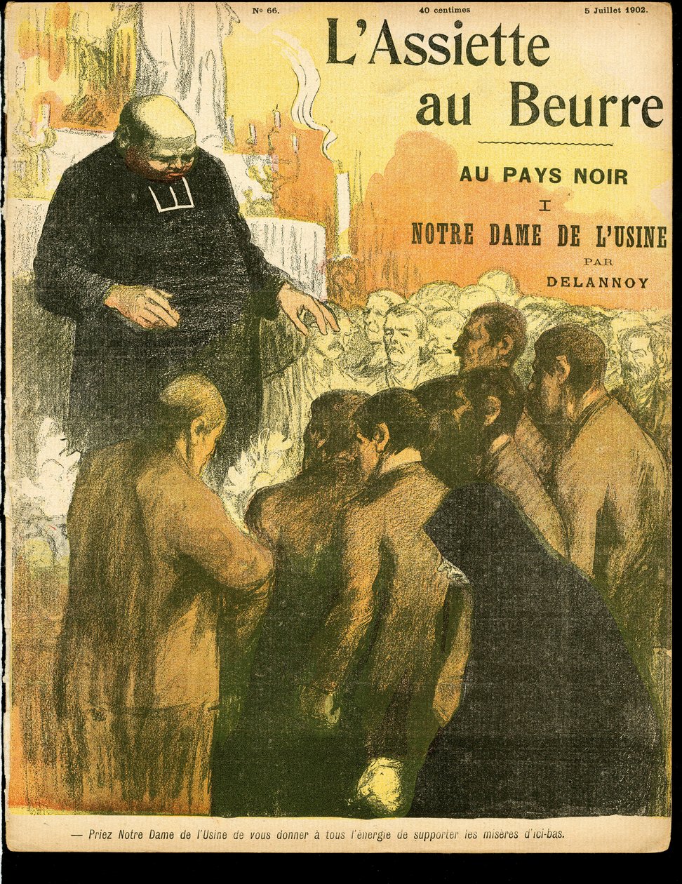 "" L'Plate au Beurre"" का कवर, संख्या 66, रंगों में व्यंग्य द्वारा एरिस्टाइड डेलानॉय