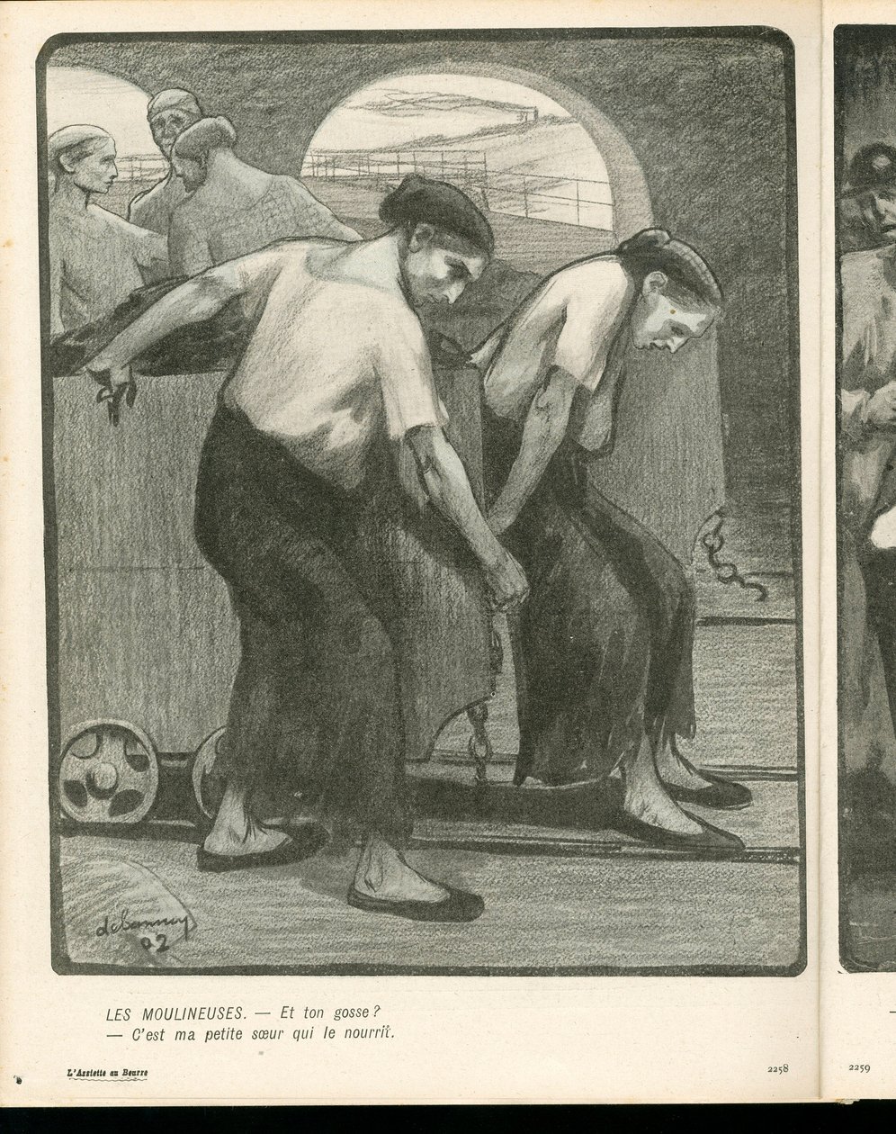 L'Plate au Beurre, संख्या 134, B & W . में व्यंग्य द्वारा एरिस्टाइड डेलानॉय