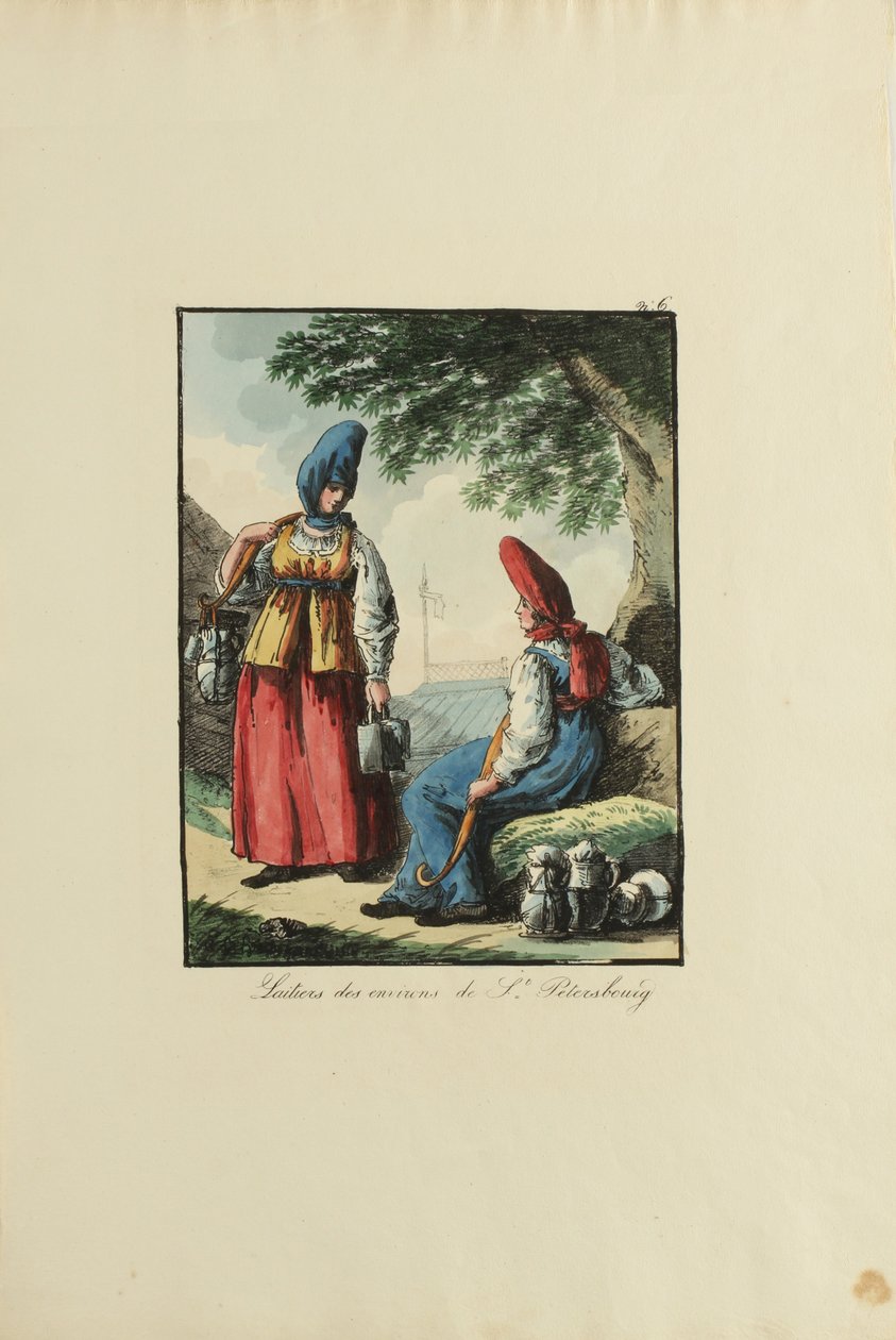 पीटर्सबर्ग की डेयरी, 1817 द्वारा आर्मंड गुस्ताव हबिगेंटो