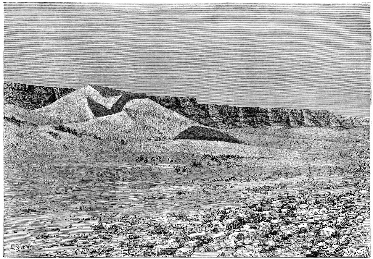 इम्फरघर की चट्टानें, टेम्पोसिनिन के उत्तर से ली गईं, c1890 द्वारा अरमानंद कोहल