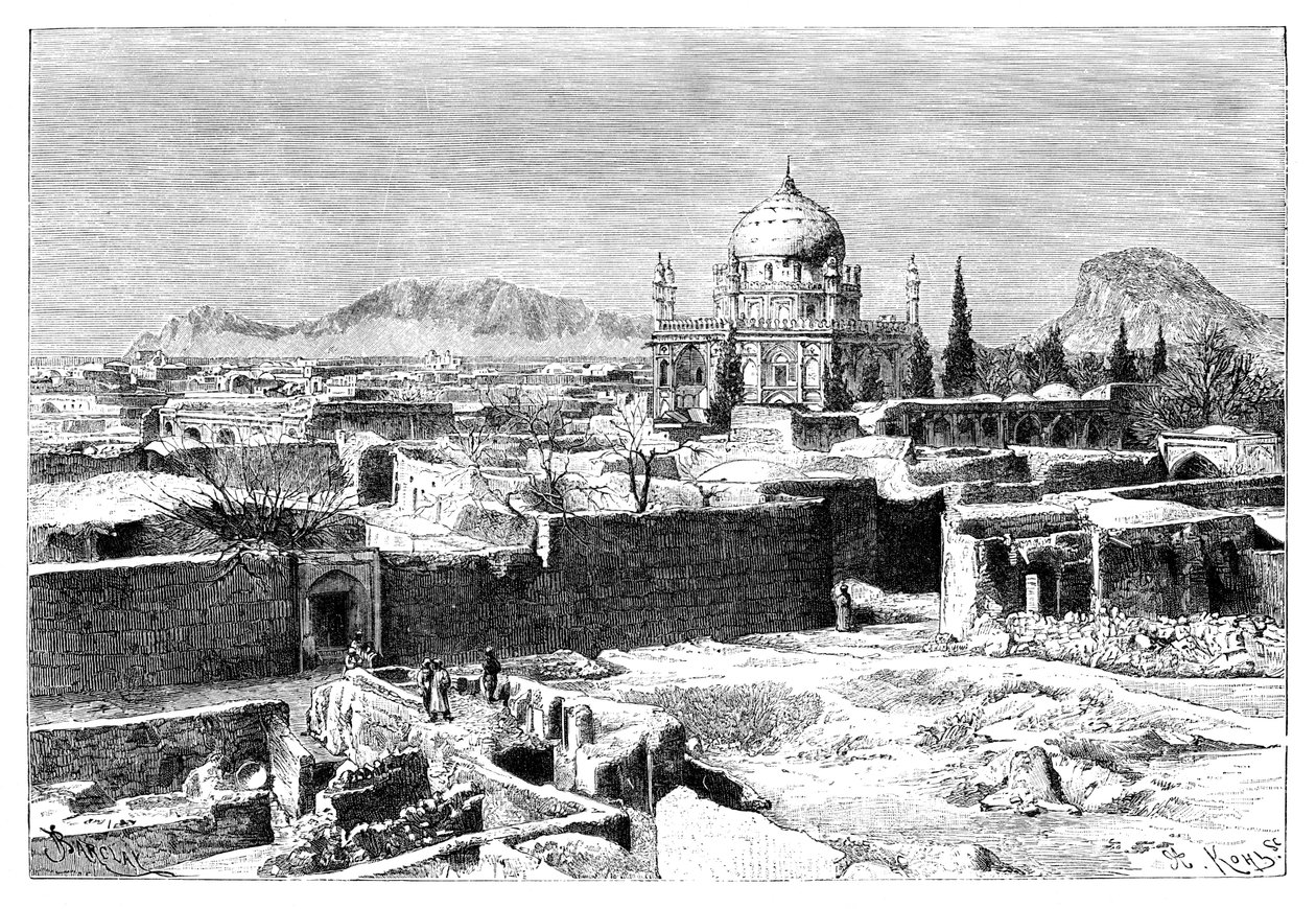 कंधार, अफगानिस्तान, 1895। द्वारा अरमानंद कोहल
