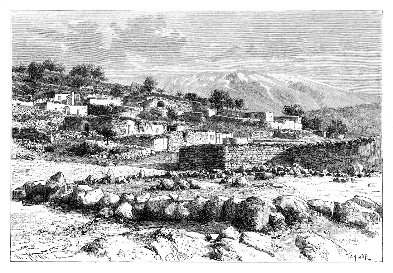 माउंट हेर्मोन, सीरिया, 1895। द्वारा अरमानंद कोहल