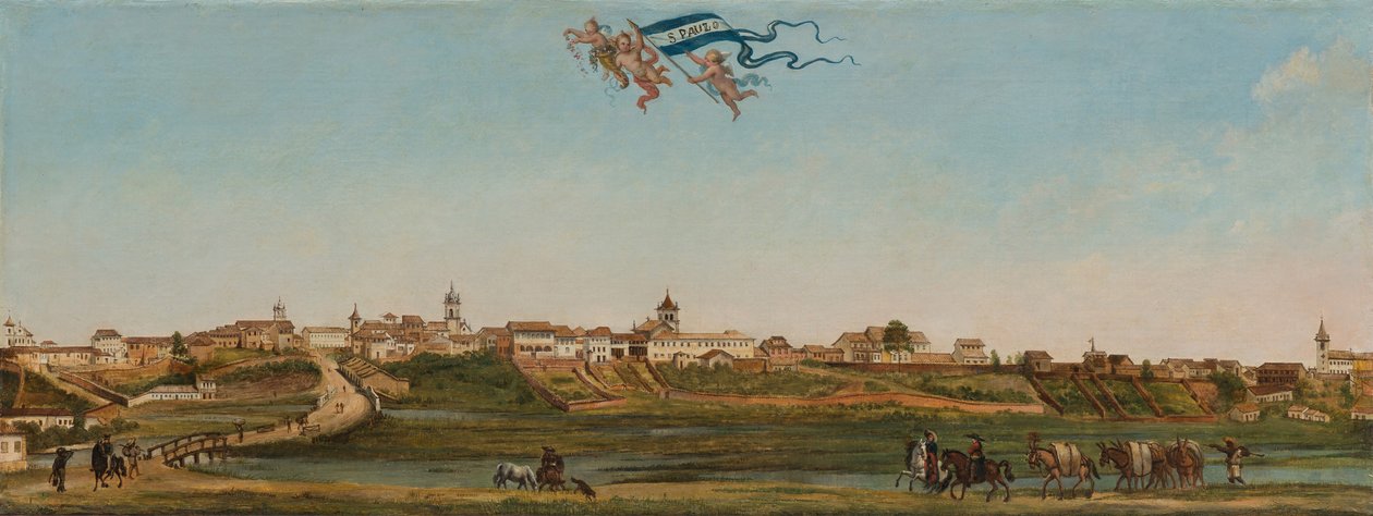 साओ पाउलो का नयनाभिराम दृश्य, 1821। द्वारा अरनौद जूलियन पल्लीयर
