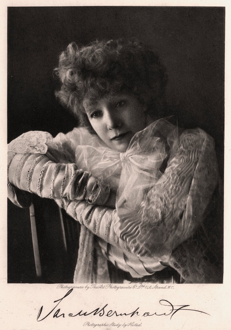 सारा बर्नहार्ट, फ्रांसीसी अभिनेत्री, 1901। द्वारा कला Photogravure Co