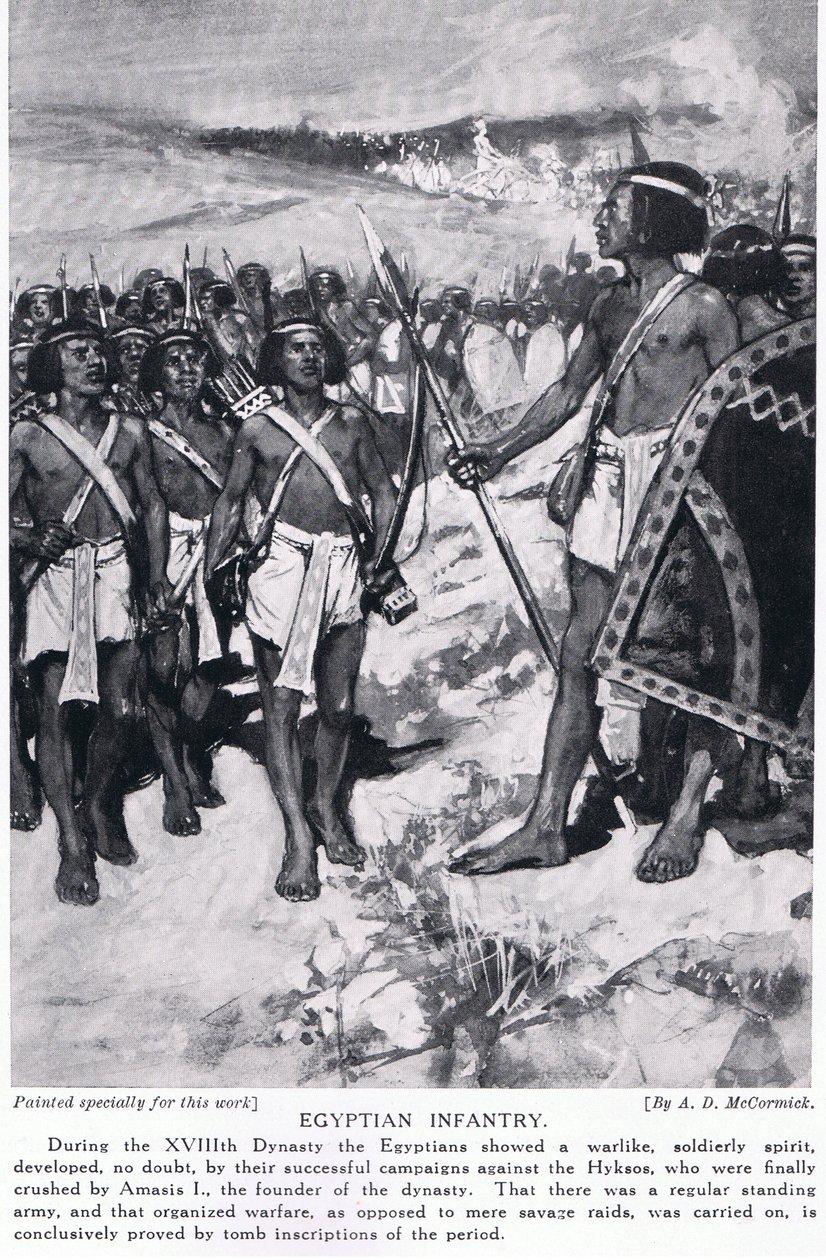 मिस्र की पैदल सेना, c.1920 द्वारा आर्थर डेविड मैककॉर्मिक