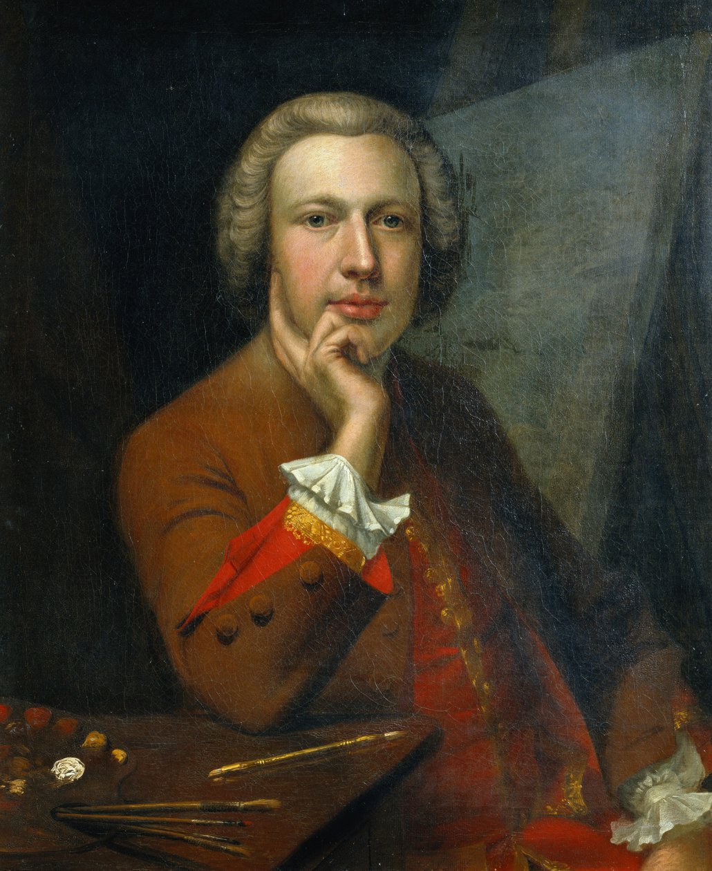 सेल्फ पोर्ट्रेट, 1742 द्वारा आर्थर देवी