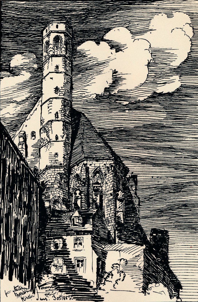 द इटैलियन मारिएनकिर्चे, वियना, c1900 द्वारा आर्थर बेरेसफोर्ड पिटे