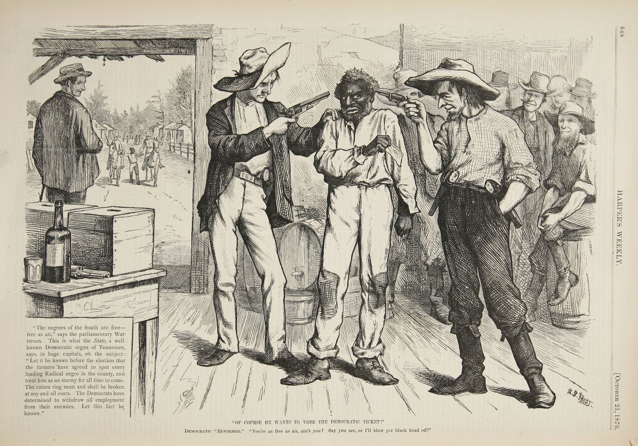 कोर्स ऑफ़ हेस्ट टू वॉन्ट टू डेमोक्रेटिक टिकट, 1876 द्वारा आर्थर बर्डेट फ्रॉस्ट