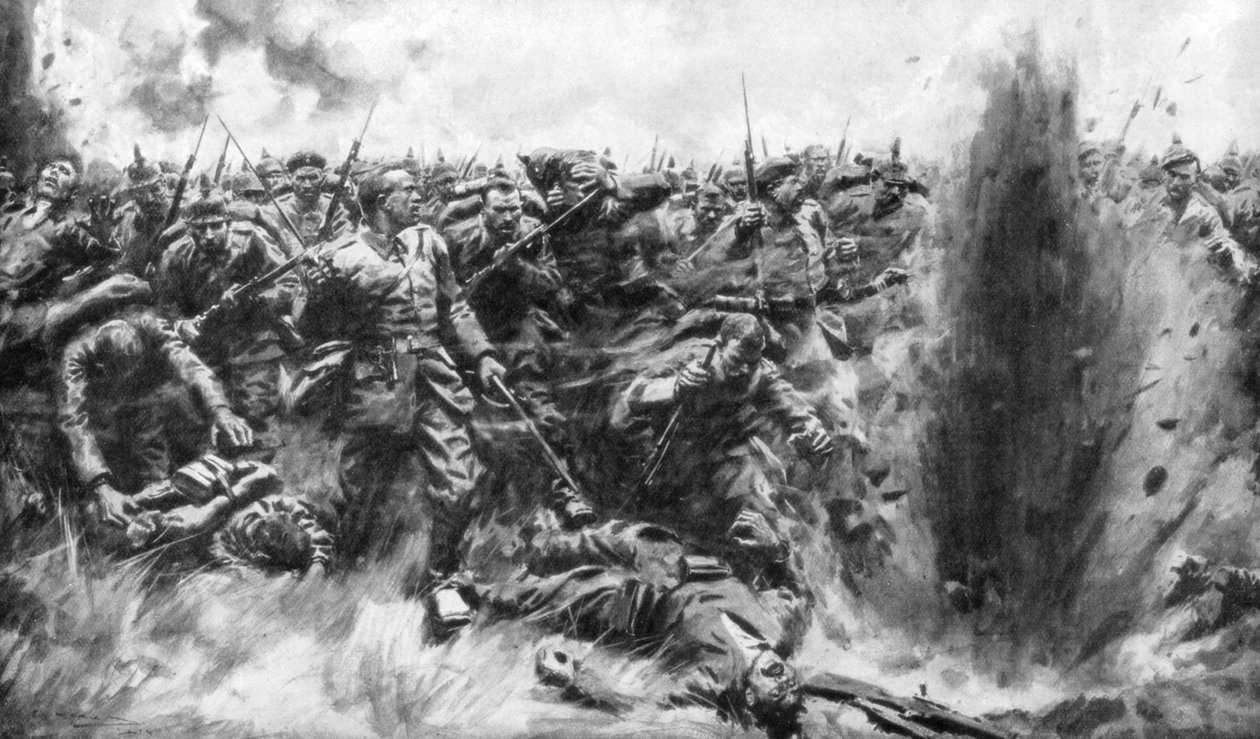 ब्रिटिश मोर्चा, प्रथम विश्व युद्ध, 1914 1926 पर एक विशाल जर्मन हमला। द्वारा आर्थर सी। माइकल