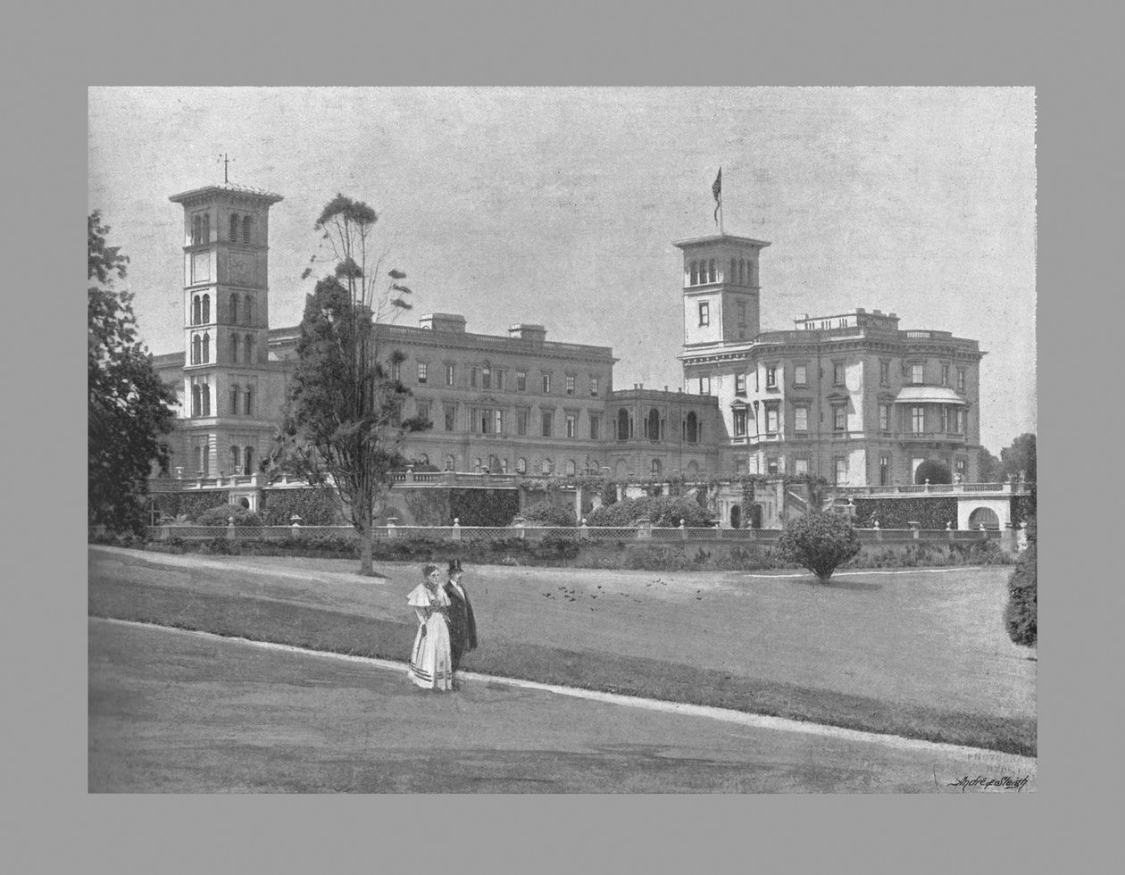 ओसबोर्न हाउस, IOW C1900 द्वारा आर्थर देबनेहम