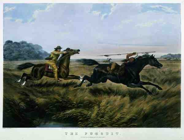 पीछा, पब। द्वारा Currier & Ives द्वारा आर्थर फिट्ज़विलियम (बाद में) टैटो