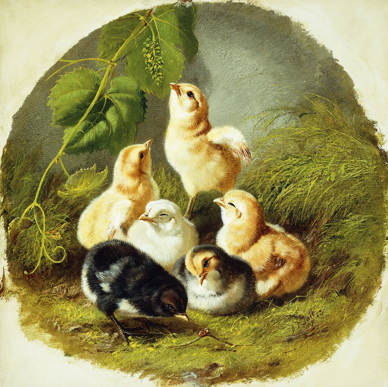 चिक्स, 1863 द्वारा आर्थर फिट्ज़विलियम टैट