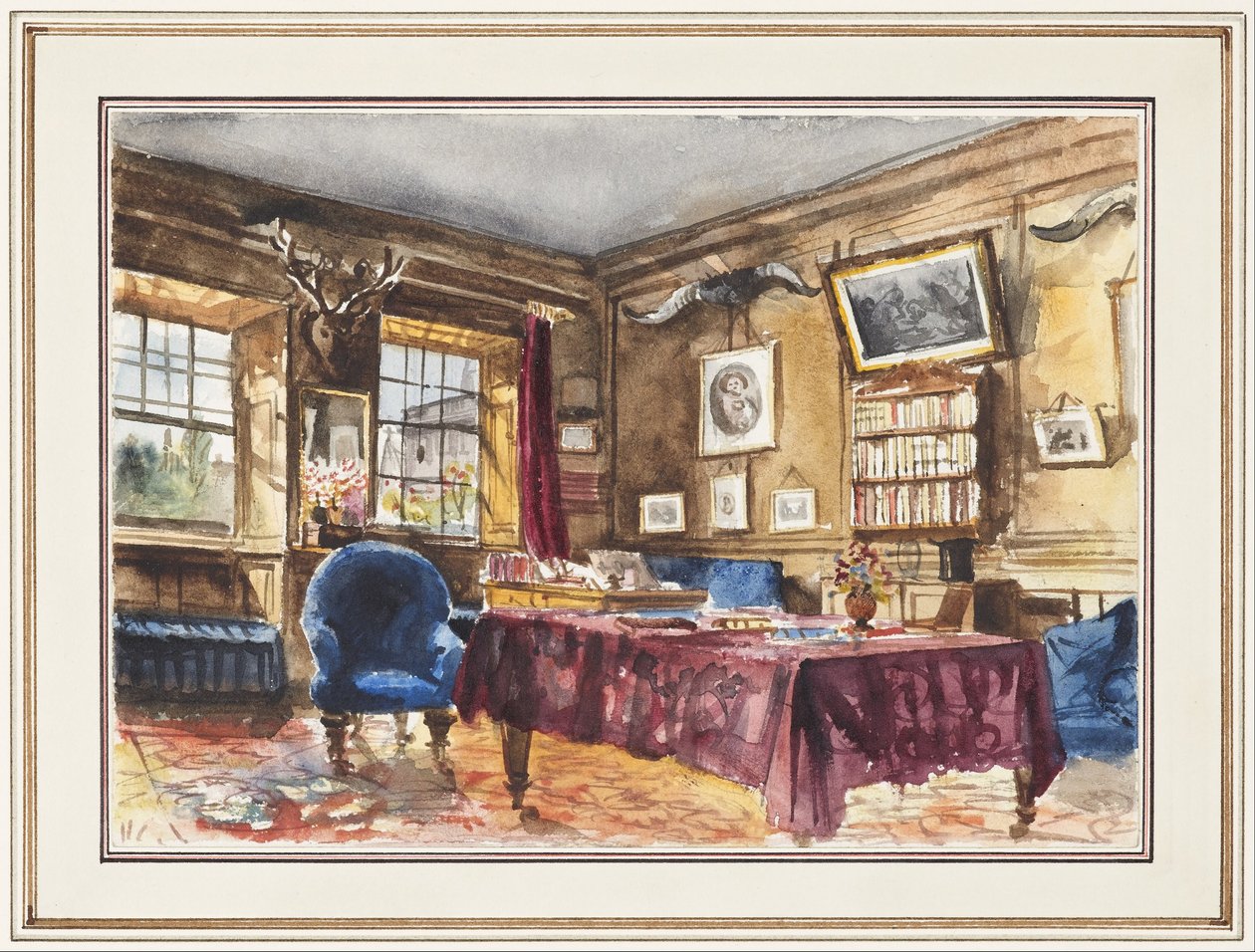 Pynson Wilmot Bennitt&39;s Room, Trinity College, Oxford द्वारा आर्थर फ्रेडरिक पायने