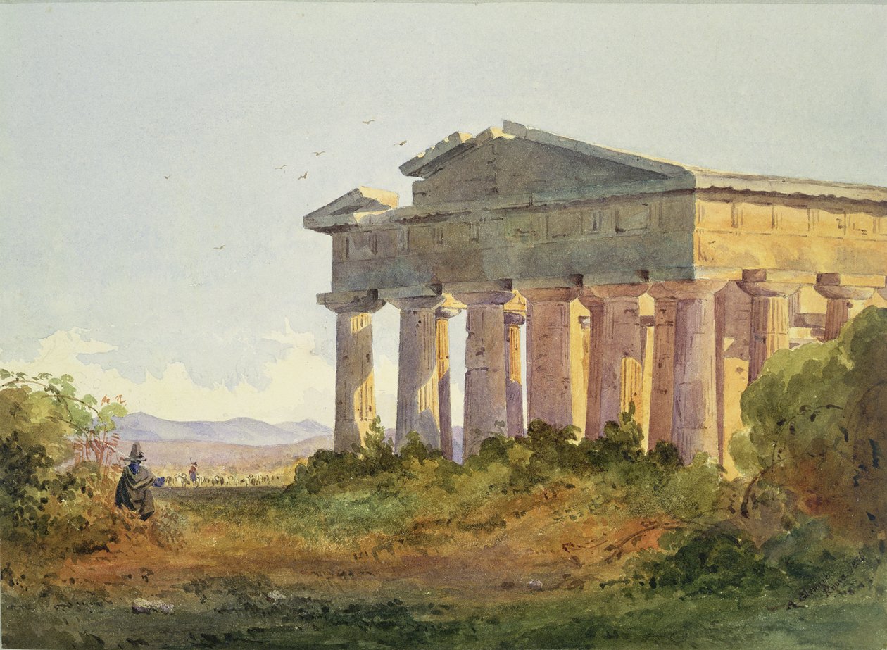 Paestum में लैंडस्केप द्वारा आर्थर ग्लेनी