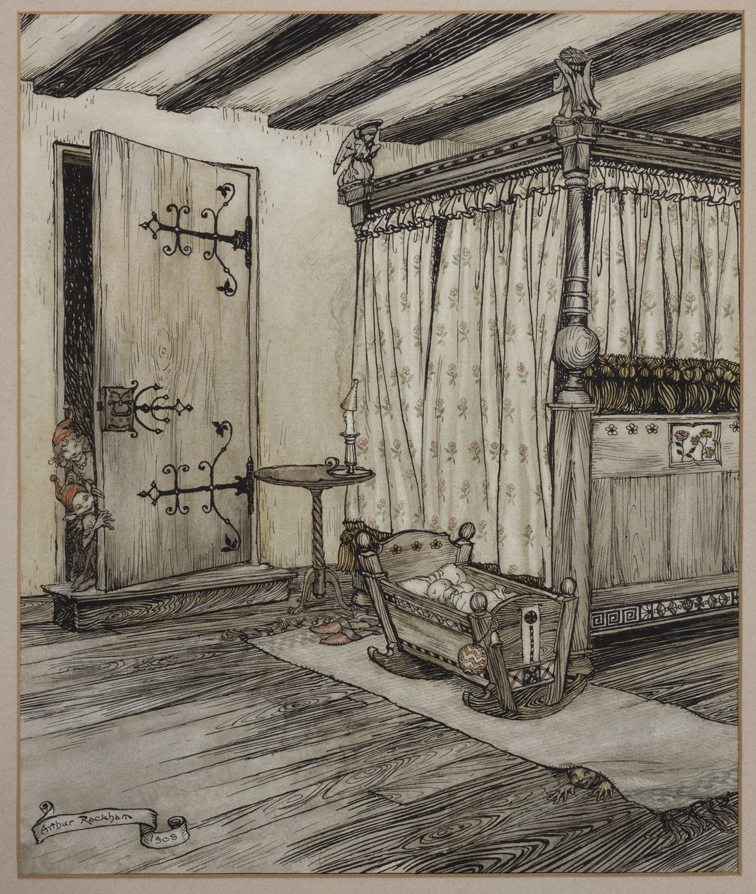 ".... लगभग परी समय", 1908 द्वारा आर्थर रैकहम